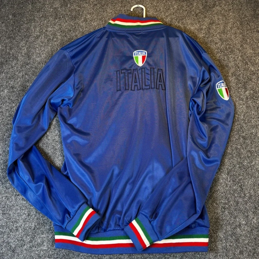 Youth Italia Track Jacket YXL Full Zip Blue White Red‎ Green Italy Flag Soccer